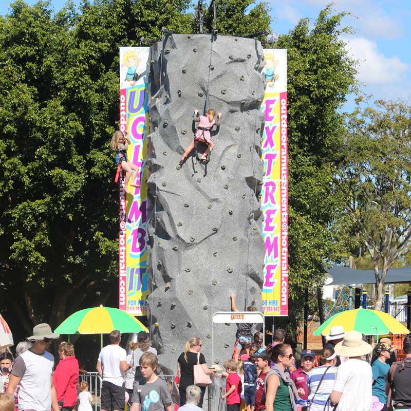 Outdoor Amusements Mobile Rock Climbing Wall for hire Melbourne